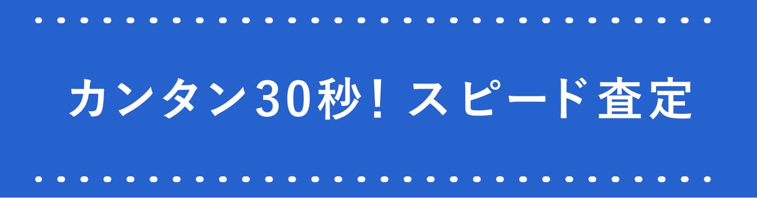 カンタン30秒!スピード査定